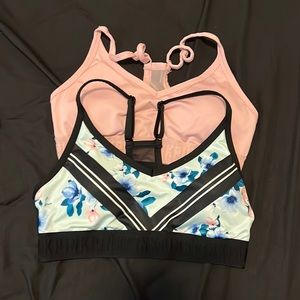 Pink sport bras